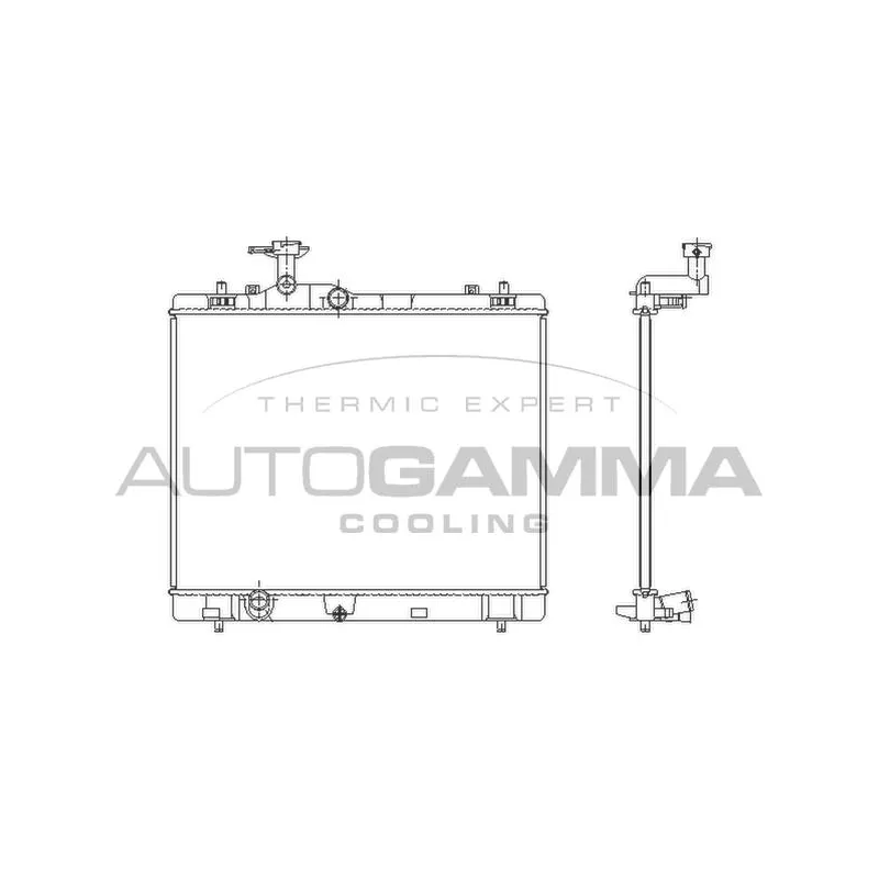 Radiateur, refroidissement du moteur AUTOGAMMA 107988