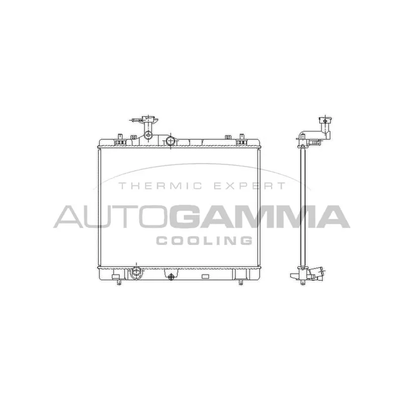 Radiateur, refroidissement du moteur AUTOGAMMA 107989