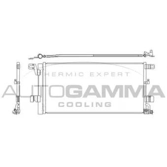 Condenseur, climatisation AUTOGAMMA 107993