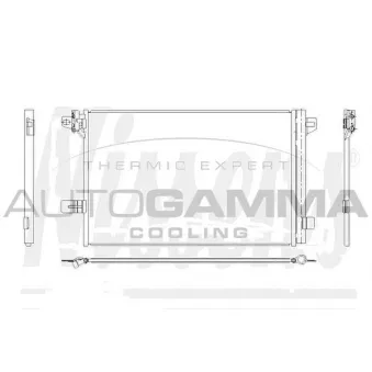Condenseur, climatisation AUTOGAMMA 107996