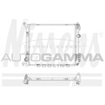 Radiateur, refroidissement du moteur AUTOGAMMA 107999