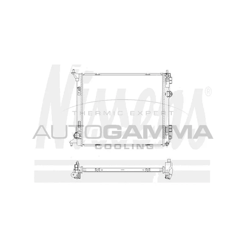 Radiateur, refroidissement du moteur AUTOGAMMA 107999