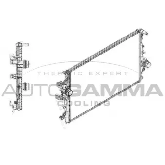 Radiateur, refroidissement du moteur AUTOGAMMA 108000