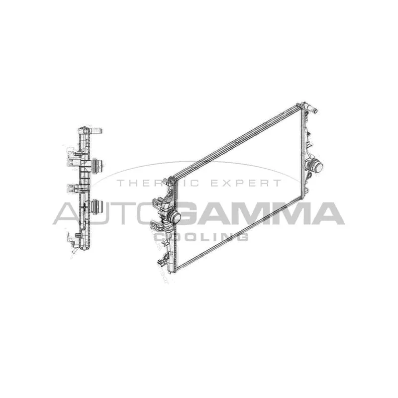 Radiateur, refroidissement du moteur AUTOGAMMA 108000