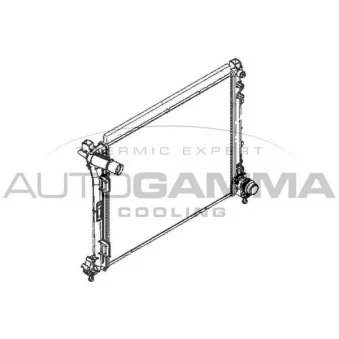 Radiateur, refroidissement du moteur AUTOGAMMA 110002