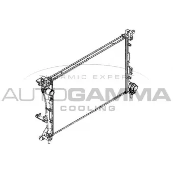 Radiateur, refroidissement du moteur AUTOGAMMA 110004