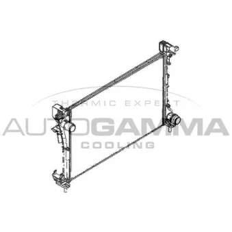 Radiateur, refroidissement du moteur AUTOGAMMA 110005