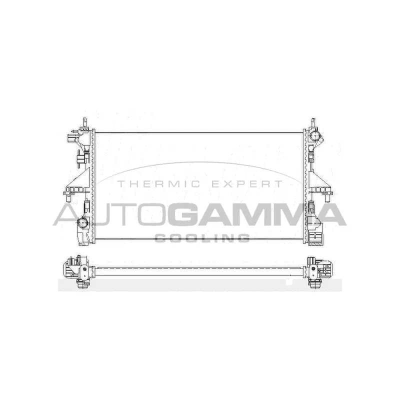 Radiateur, refroidissement du moteur AUTOGAMMA 110008