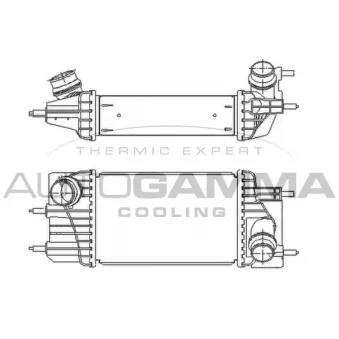 Intercooler, échangeur AUTOGAMMA 110019