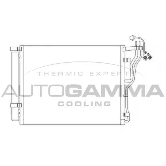 Condenseur, climatisation AUTOGAMMA 110023