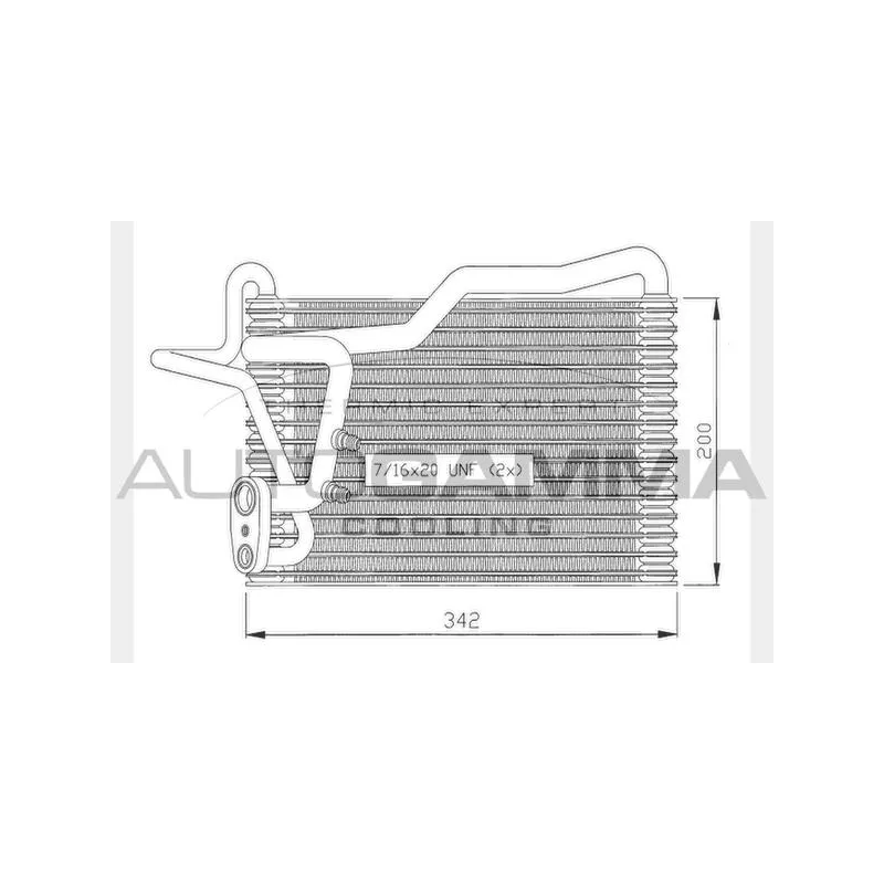 Évaporateur climatisation AUTOGAMMA 112009