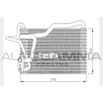 Évaporateur climatisation AUTOGAMMA 112010