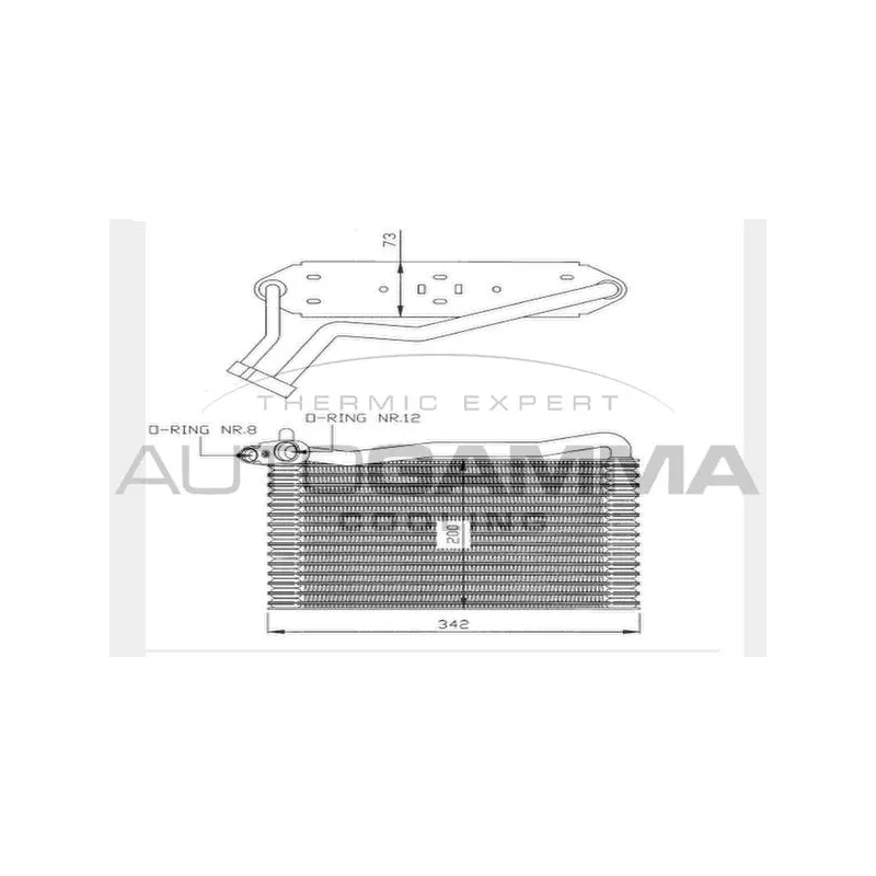 Évaporateur climatisation AUTOGAMMA 112013