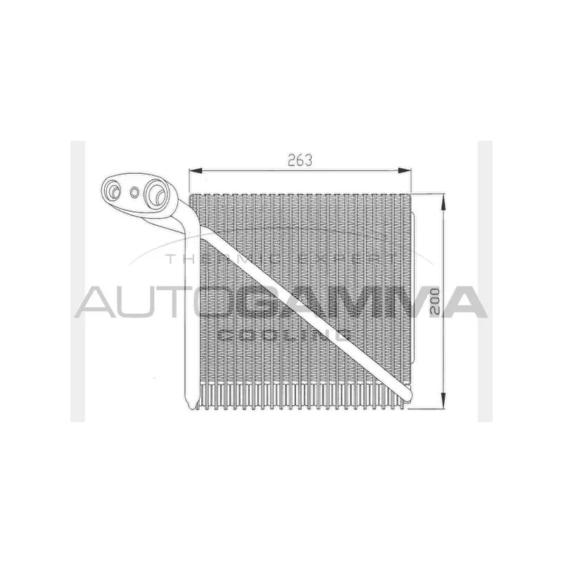 Évaporateur climatisation AUTOGAMMA 112014