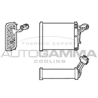 Évaporateur climatisation AUTOGAMMA 112066