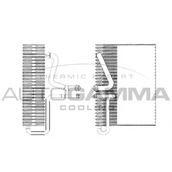 Évaporateur climatisation AUTOGAMMA 112089