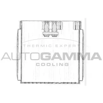 Évaporateur climatisation AUTOGAMMA 112095