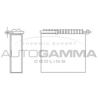 Évaporateur climatisation AUTOGAMMA 112098