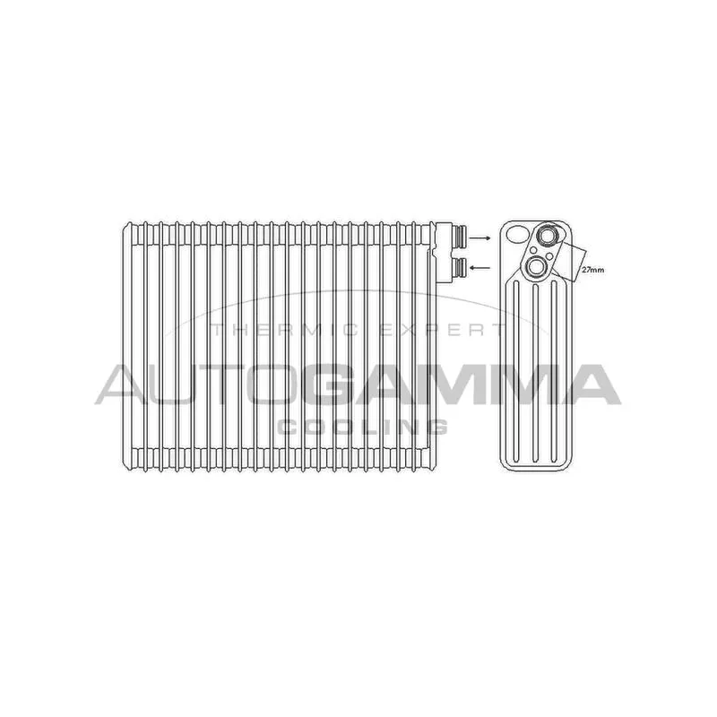 Évaporateur climatisation AUTOGAMMA 112234