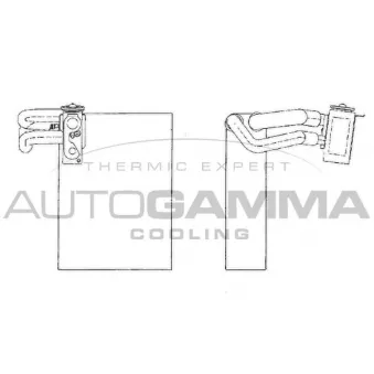 Évaporateur climatisation AUTOGAMMA 112239