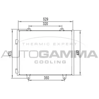 Condenseur, climatisation AUTOGAMMA 304260