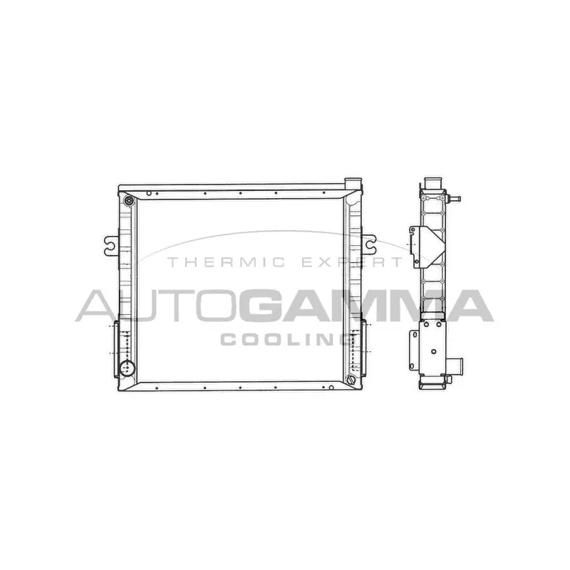 Radiateur, refroidissement du moteur AUTOGAMMA 400724