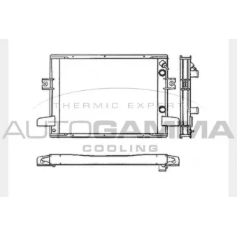 Radiateur, refroidissement du moteur AUTOGAMMA 400760