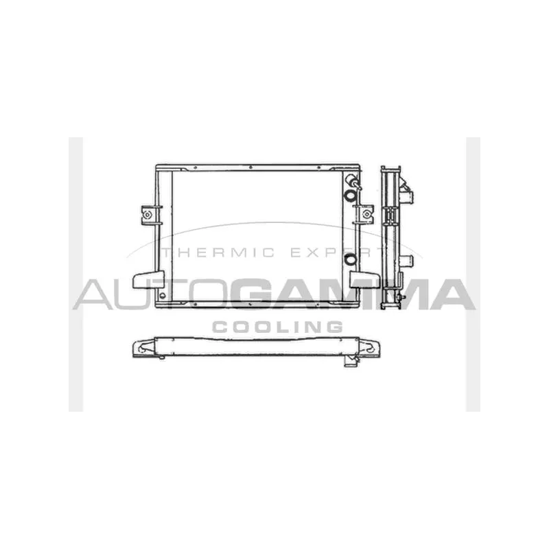 Radiateur, refroidissement du moteur AUTOGAMMA 400760