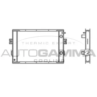 Radiateur, refroidissement du moteur AUTOGAMMA 400762