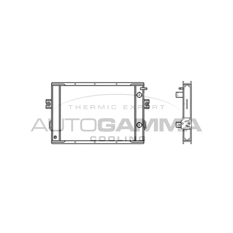 Radiateur, refroidissement du moteur AUTOGAMMA 400762