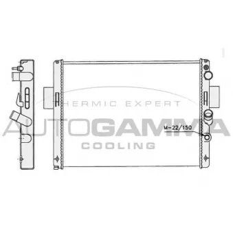 Radiateur, refroidissement du moteur AUTOGAMMA 400768