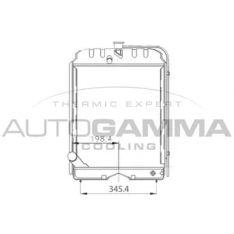 Radiateur, refroidissement du moteur AUTOGAMMA 400772