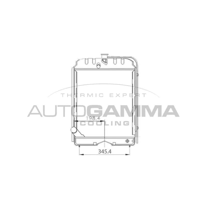 Radiateur, refroidissement du moteur AUTOGAMMA 400772