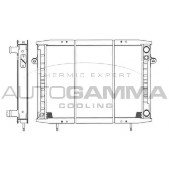Radiateur, refroidissement du moteur AUTOGAMMA 401008