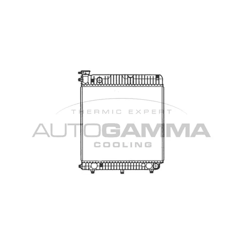 Radiateur, refroidissement du moteur AUTOGAMMA 402008