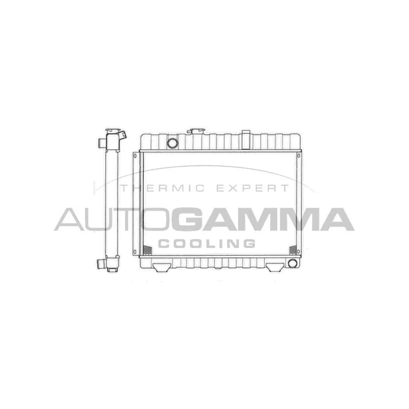 Radiateur, refroidissement du moteur AUTOGAMMA 403472