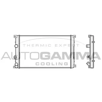 Radiateur, refroidissement du moteur AUTOGAMMA 403492