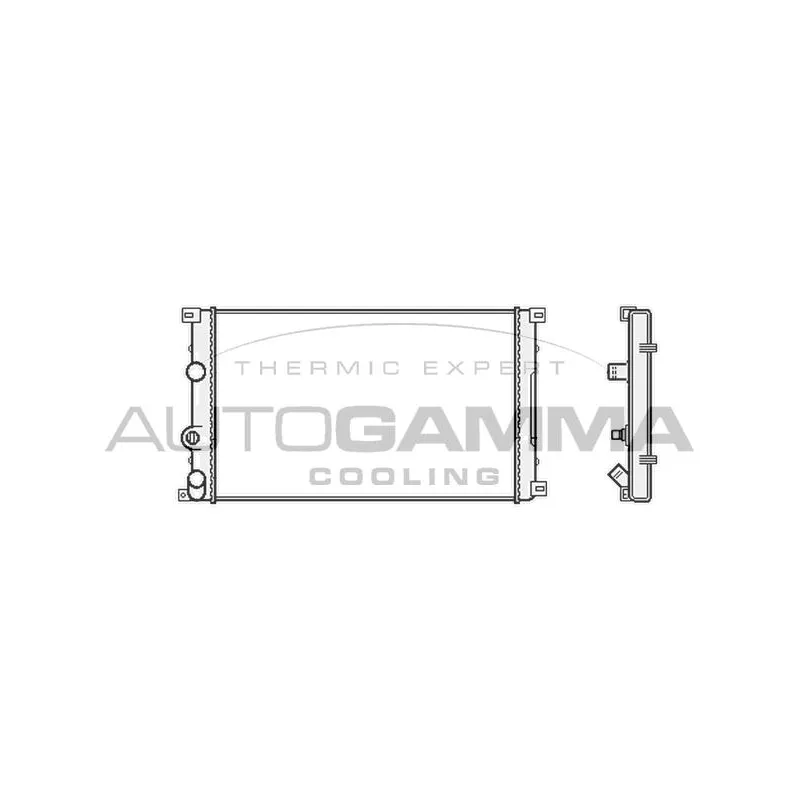 Radiateur, refroidissement du moteur AUTOGAMMA 403492
