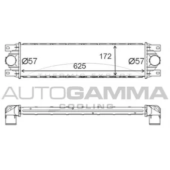 Intercooler, échangeur AUTOGAMMA 403624