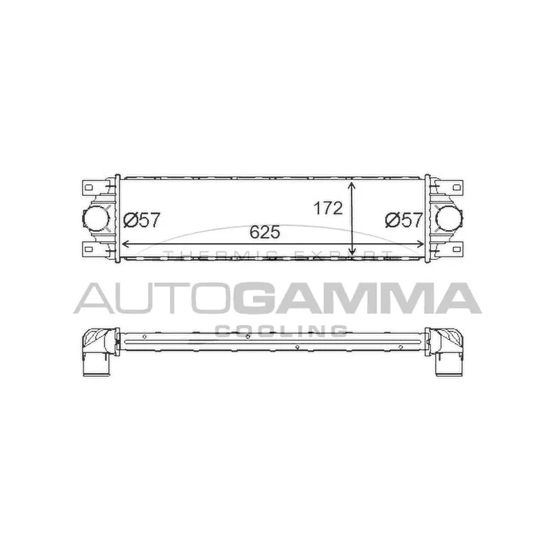 Intercooler, échangeur AUTOGAMMA 403624