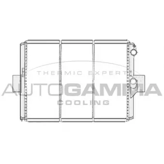 Radiateur, refroidissement du moteur AUTOGAMMA 404056