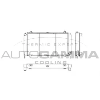 Radiateur, refroidissement du moteur AUTOGAMMA 404100