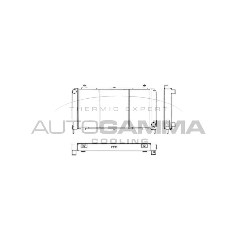 Radiateur, refroidissement du moteur AUTOGAMMA 404100