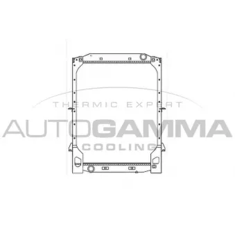 Radiateur, refroidissement du moteur AUTOGAMMA 404276