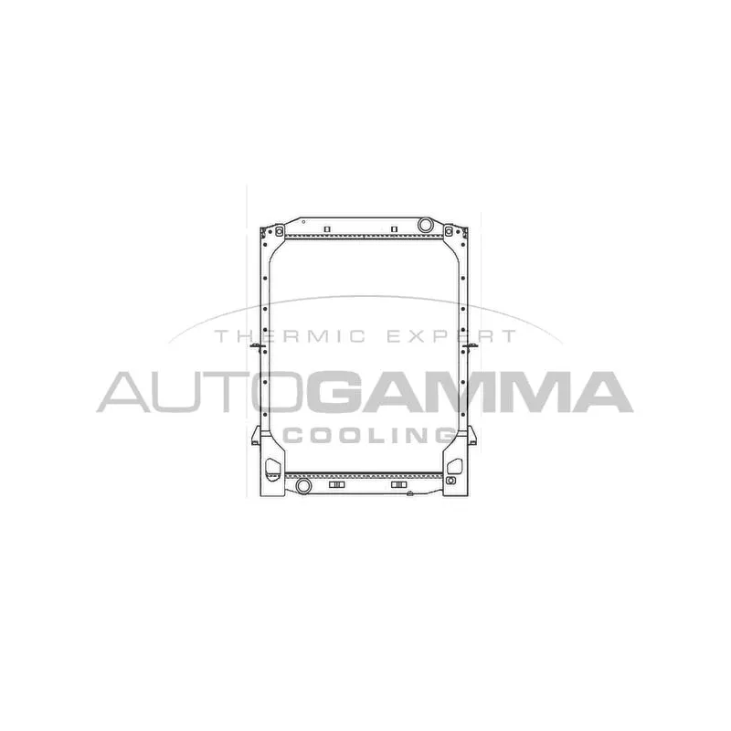 Radiateur, refroidissement du moteur AUTOGAMMA 404276