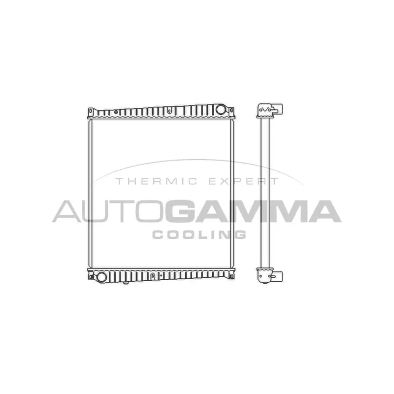 Radiateur, refroidissement du moteur AUTOGAMMA 404566