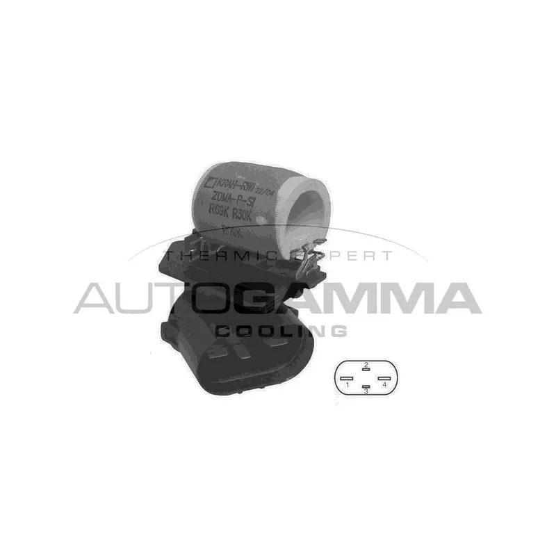 Résistance de série, moteur électrique-ventilateur du radiat AUTOGAMMA GA15671