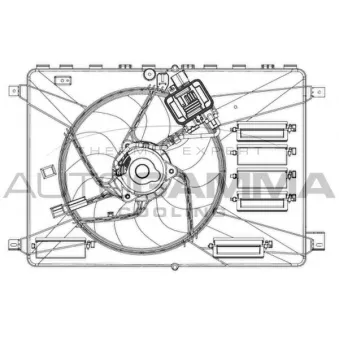 Ventilateur, refroidissement du moteur AUTOGAMMA GA200960