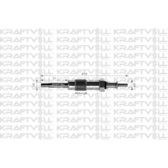 Bougie de préchauffage KRAFTVOLL GERMANY