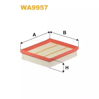 Filtre à air WIX FILTERS WA9957